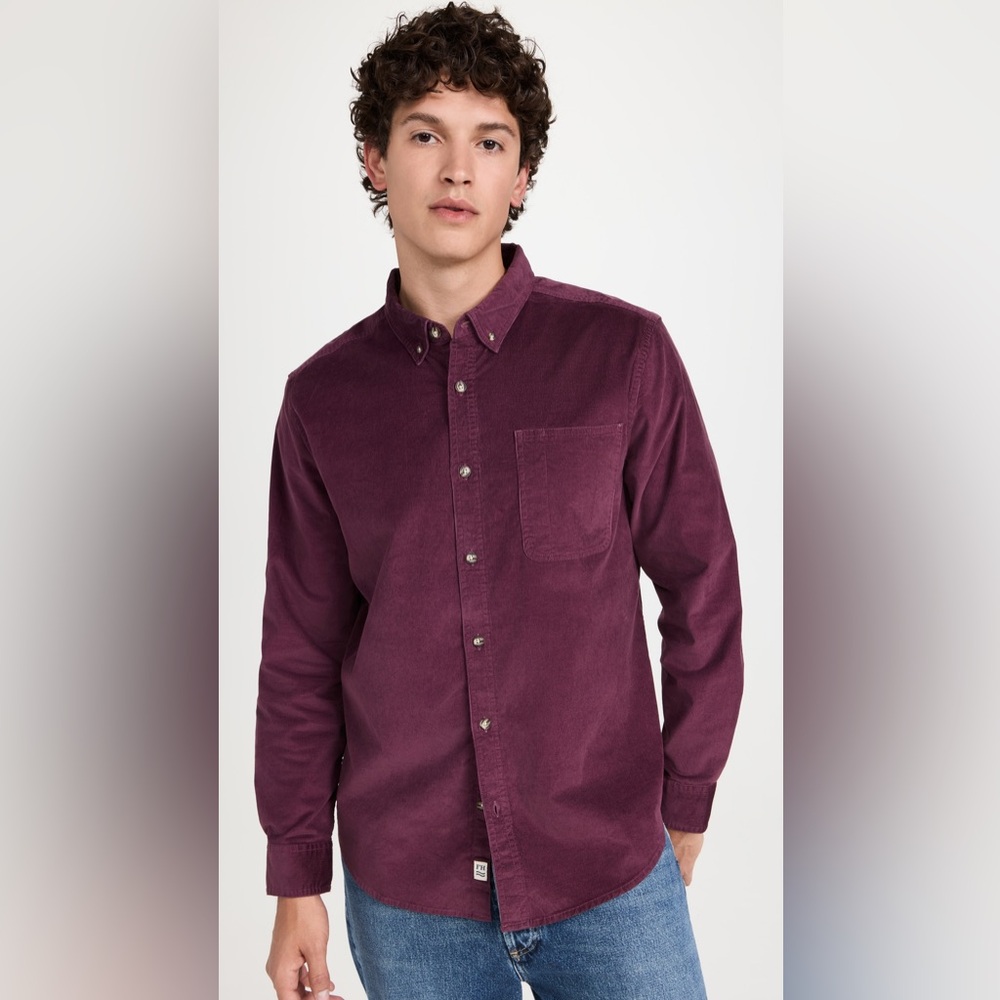 NWT Fair Harbor The Wilder Stretch Corduroy Shirt
